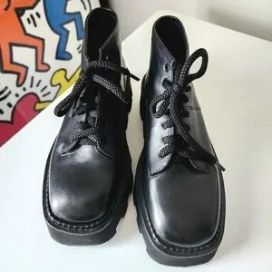 Vanda Novak Shoes Inez Deep Black Boots By Vanda Novak Womens